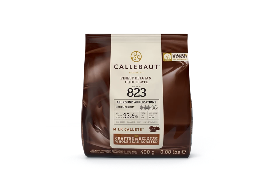 Callebaut čokolada Milk Callets 823 33,6% 400g