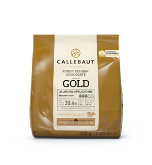 Callebaut čokolada Caramel Callets GOLD 30,4% 400g
