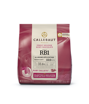 Callebaut čokolada Ruby Callets RB1 33,6% 400g