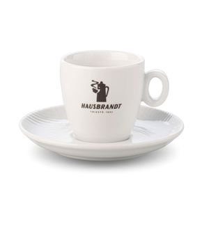 Hausbrandt šalice za cappuccino s crnim logom 6/1